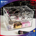 2016 Hot Sale!! Acrylic Makeup Organizer Box Case / Clear Makeup Cube With 4 Storage Drawers